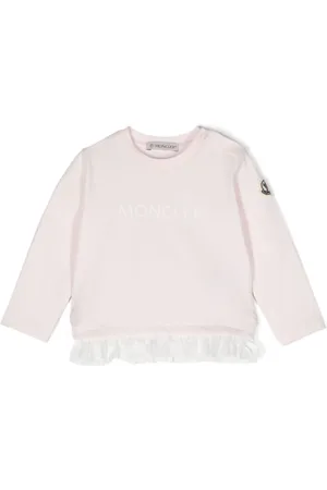 Moncler Langarmshirt mit Logo-Print