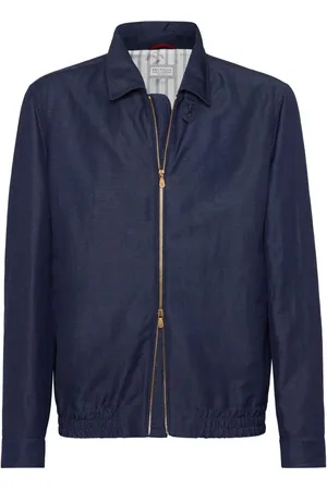 Brunello Cucinelli Bomberjacke mit gespreiztem Kragen