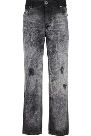 Balmain Halbhohe Straight-Leg-Jeans