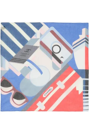 CHANEL Schal mit geometrischem Print