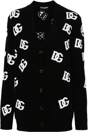 Dolce & Gabbana Cardigan mit Intarsien-Logo