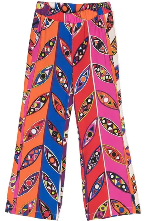 PUCCI Junior Gerade Hose mit grafischem Print