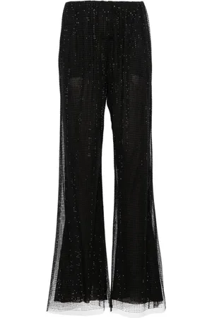 Serafini Hose aus Tüll mit Kristallverzierung