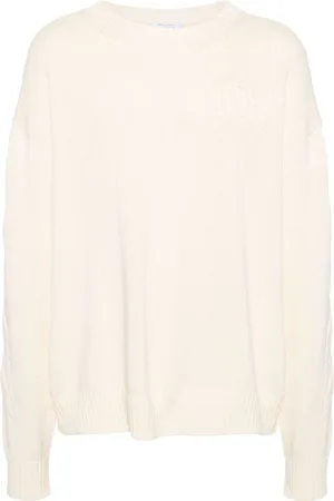 OFF-WHITE Rundhalspullover mit diagonalen Streifen