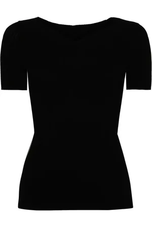 Alberta Ferretti Strickoberteil mit V-Ausschnitt