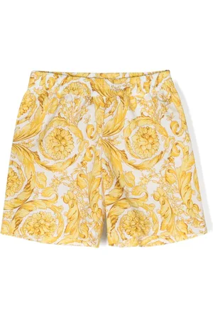 VERSACE Popeline-Shorts mit Barocco-Print