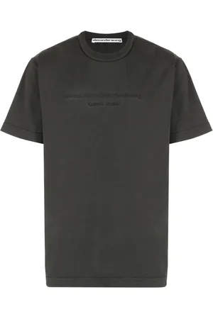 Alexander Wang Rundhals-T-Shirt mit Logo-Prägung