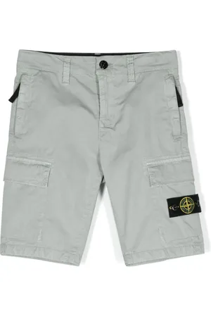 Stone Island Knielange Cargo-Shorts mit Kompass-Patch