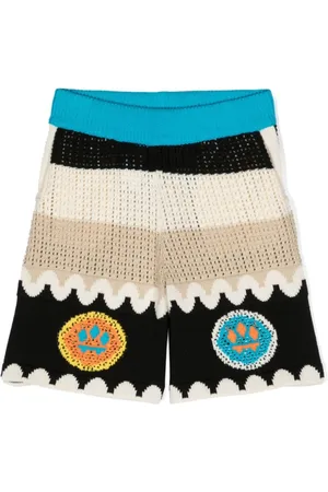 BARROW Gehäkelte Shorts in Colour-Block-Optik