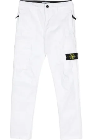 Stone Island Gerade Cargohose mit Kompass-Patch