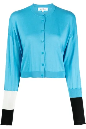 ENFÖLD Cardigan in Colour-Block-Optik