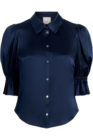 Cinq A Sept Fiona Bluse mit Puffärmeln