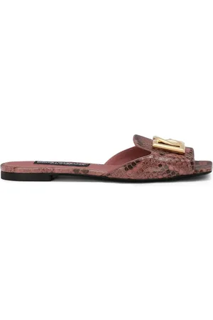 Dolce & Gabbana Pantoletten mit DG-Schild