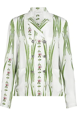 Giambattista Valli Jardin du Cap Bluse mit blumigem Print