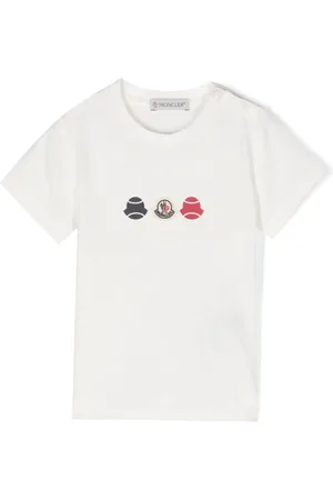 Moncler Print-T-Shirt mit Logo-Patch