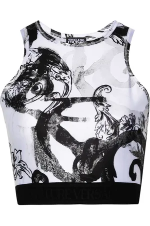 VERSACE Cropped-Top mit Print