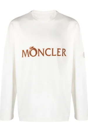 Moncler Langarmshirt mit Logo-Print
