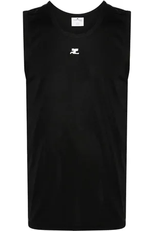 Courrèges Oberteil mit Logo-Applikation
