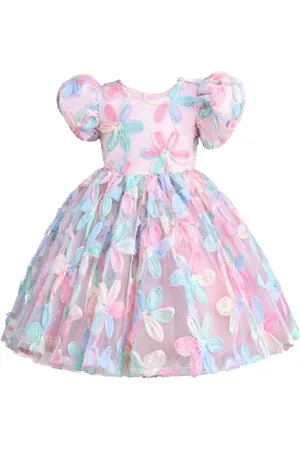 Mimi Tutu Kleid aus Tüll mit Blumenapplikation