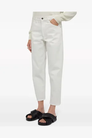 Jil Sander Gerade Cropped-Jeans