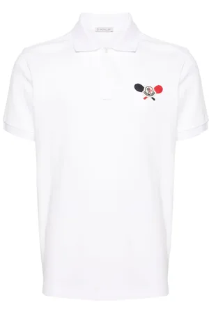 Moncler Pikee-Poloshirt mit Logo-Patch
