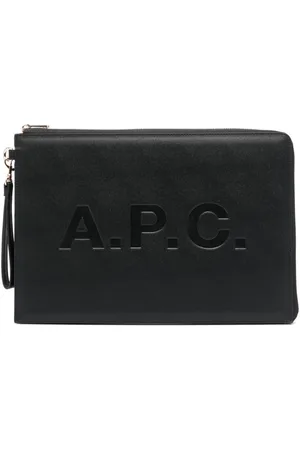 A.P.C. Clutch mit Logo-Print