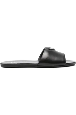 Prada Slipper mit Triangel-Logo