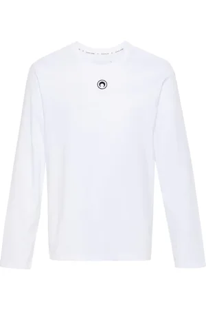 Marine Serre Langarmshirt mit Sichelmond-Print