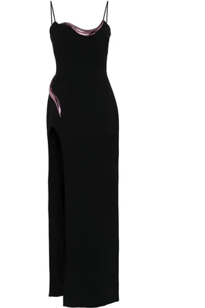 DAVID KOMA Hemdkleid mit metallischen Applikationen