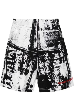 Alexander McQueen Badeshorts mit abstraktem Print