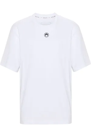 Marine Serre Sichelmond-T-Shirt aus Bio-Baumwolle