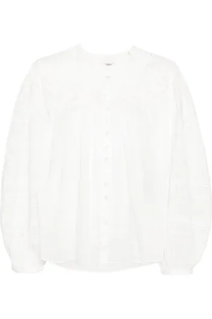Isabel Marant Gregoria Bluse aus Baumwoll-Seidengemisch