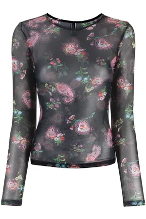 Cynthia Rowley Langarmshirt mit Blumen-Print