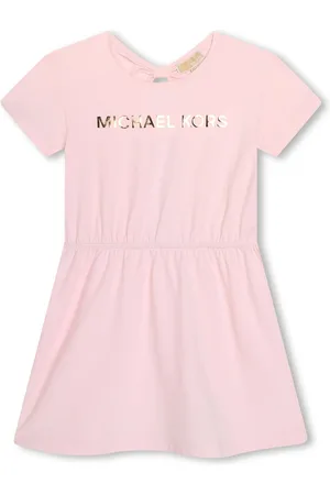 Michael Kors Kleid aus Bio-Baumwolle mit Logo-Print