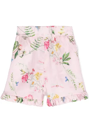 MONNALISA Gerüschte Shorts mit Blumen-Print