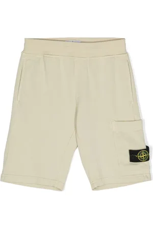 Stone Island Jersey-Shorts mit Kompass-Patch