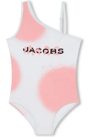 Marc Jacobs Asymmetrischer Badeanzug mit Logo-Print