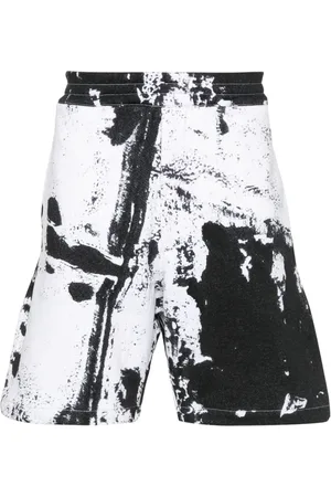 Alexander McQueen Shorts mit Farbklecks-Print