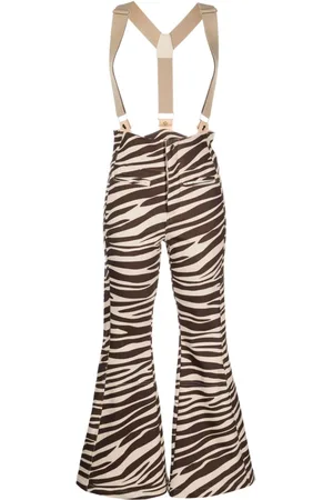 Cynthia Rowley Schlaghose mit Zebra-Print