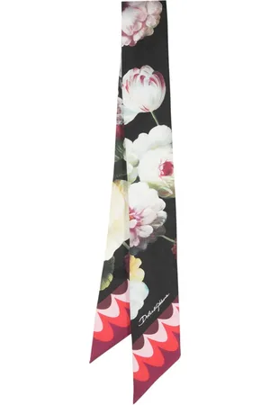 Dolce & Gabbana Seidenschal mit Blumen-Print