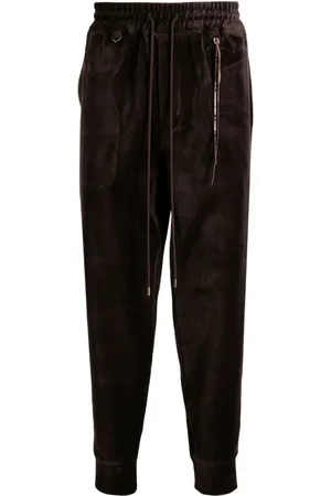 MASTERMIND Tapered-Jogginghose in Samtoptik