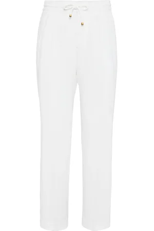 Brunello Cucinelli Leinenhose mit Kordelzug