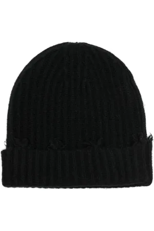 ISABEL BENENATO Gerippte Beanie im Distressed-Look