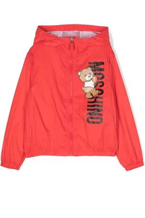 Moschino Kapuzen-Regenjacke mit Teddy
