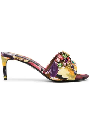 Dolce & Gabbana Mules mit Schmuckverzierung 70mm