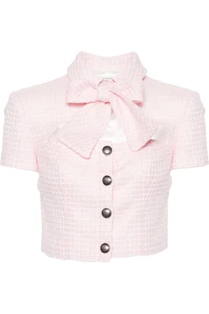 Alessandra Rich Cropped-Jacke mit Pailletten