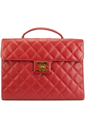 CHANEL 1994 Aktentasche mit Rautensteppung