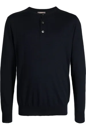 N.PEAL Klassischer Henley-Pullover