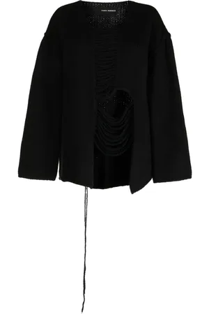 ISABEL BENENATO Oversized-Pullover im Distressed-Look
