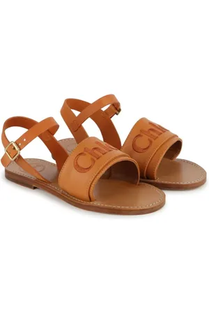 Chloé Sandalen mit Logo-Stickerei